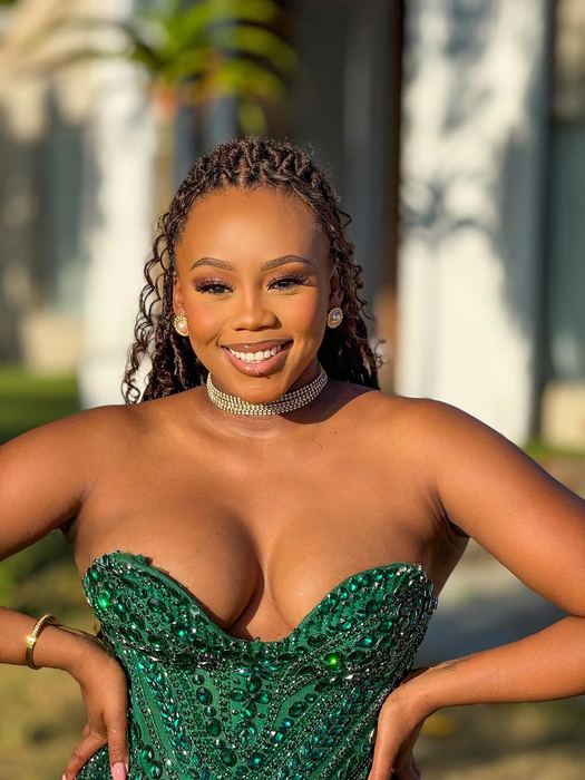 Majesty — Emerald crystal in a fishtail — the gown that walked the aisle runner at a Cape Town wedding.